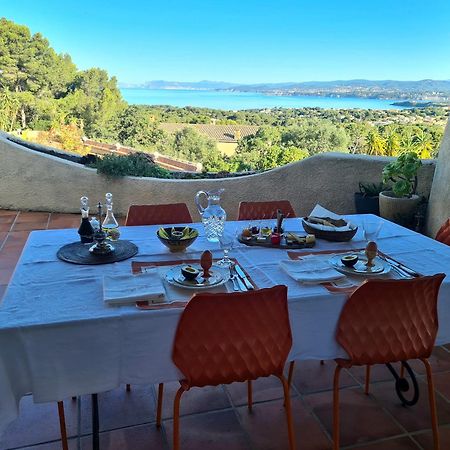 Villa M, Chambres D'Hotes, Vue Mer, Sauna, Piscine A Six-Fours Сис-Фур-Ле-Пляж Экстерьер фото